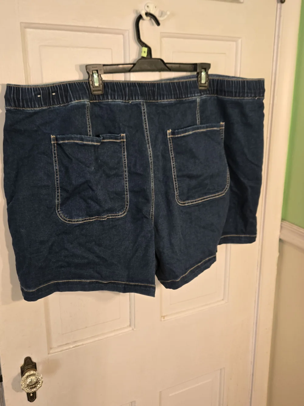 Lane Bryant Indigo Drawstring Denim Shorts Size 26